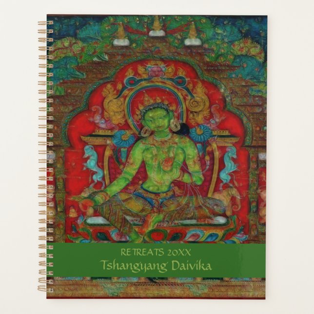 Agenda Tibetan Buddhism Green Tara Personalized (Anverso)