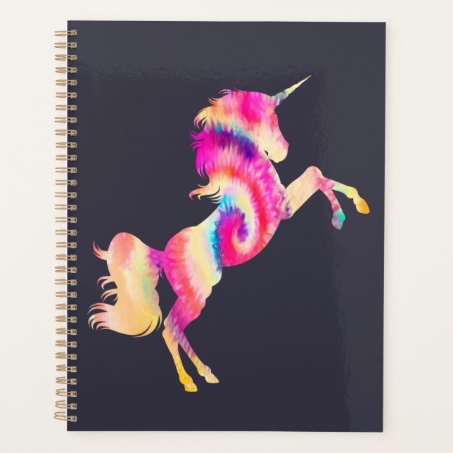 Agenda Tie Dye Unicorn (Anverso)