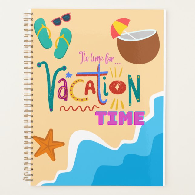 Agenda tiempo de vacaciones (Anverso)