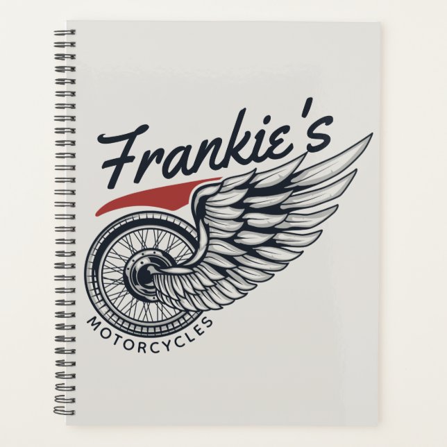 Agenda Tienda personalizada de motocicletas Volando en bi (Anverso)