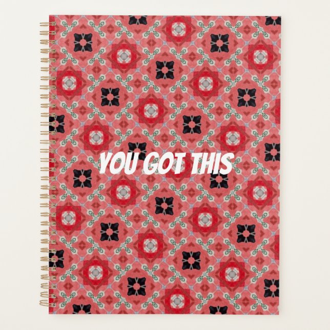 Agenda Tienes Esto, Diseño Geométrico, Personalizado, Con (Anverso)