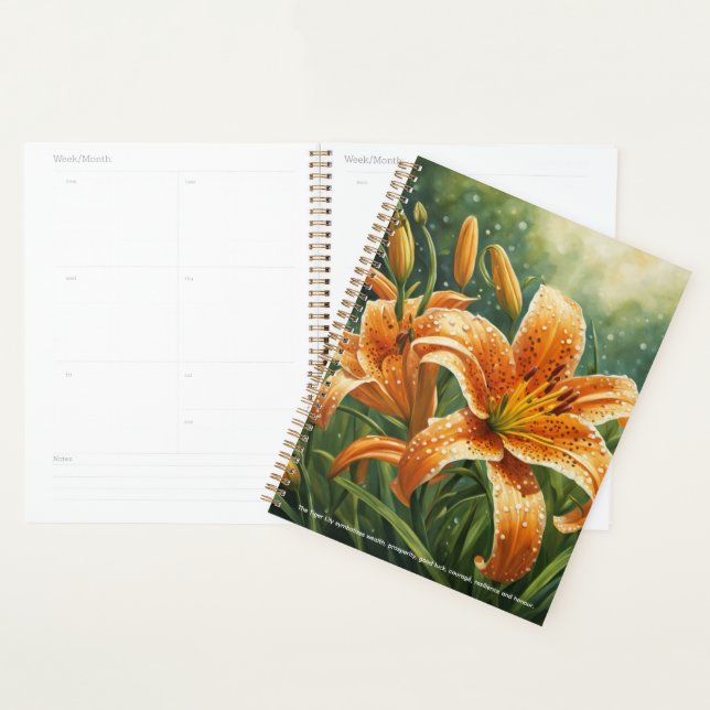 Agenda Tiger Lily Calendar (Demostración)