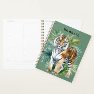 Agenda Tigre con hojas