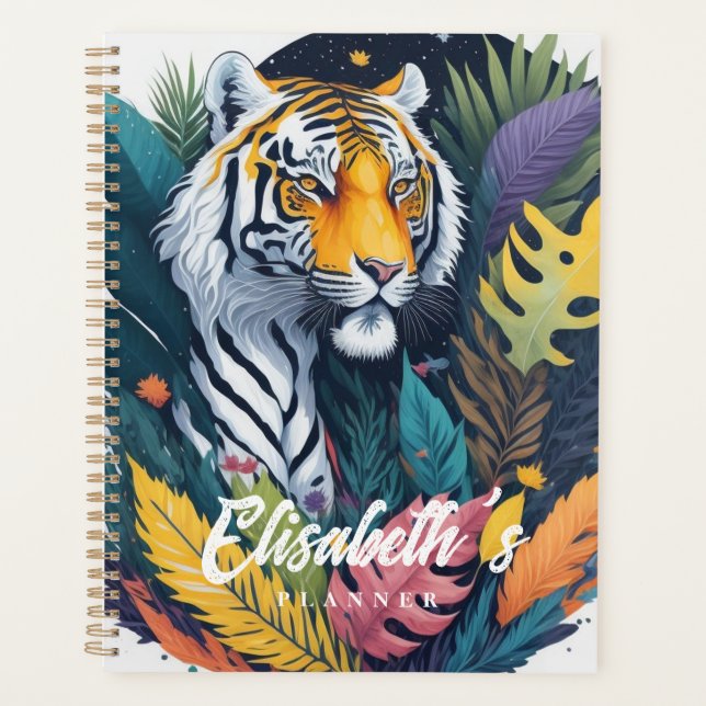 Agenda Tigre de jungla acuarela (Anverso)