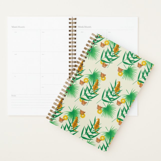 Agenda Tigre floral tropical (Demostración)