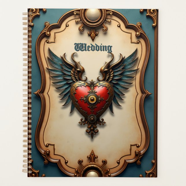 Agenda Timeless love, surreal elegance in steampunk style (Anverso)