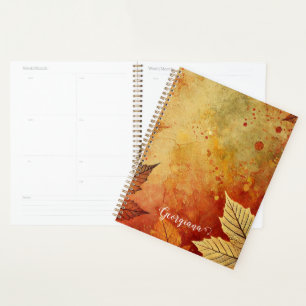 Agenda Tinta Rustic Golden Otumnal Personalizada