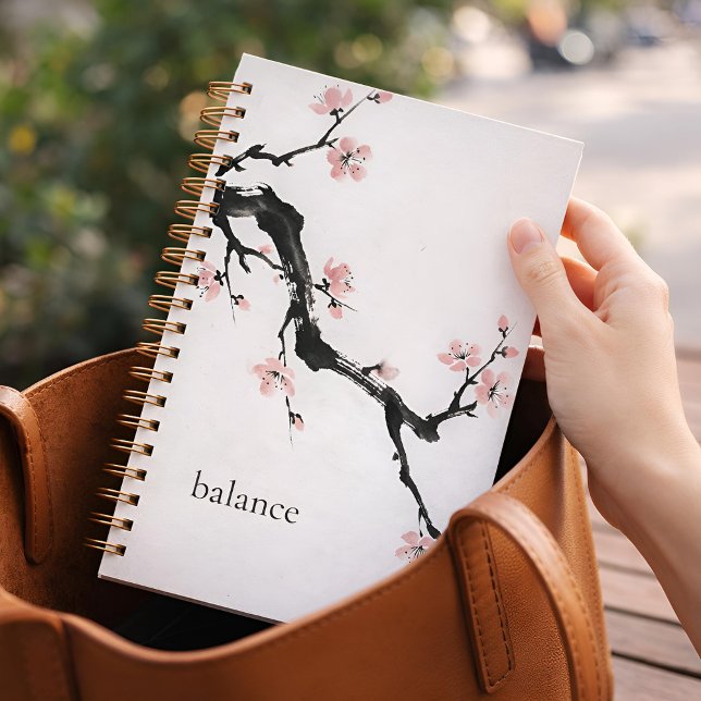 Agenda Tinta Sumi-E | Flor de Cerezo | Consciente (Lifestyle Shot)