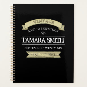 Agenda Tipografía De Cumpleaños Divertida A La Perfección