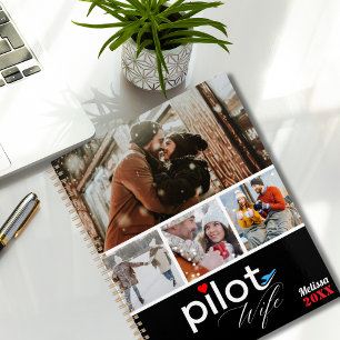 Agenda Tipografía de Esposa de Piloto & Avión, Foto Minim