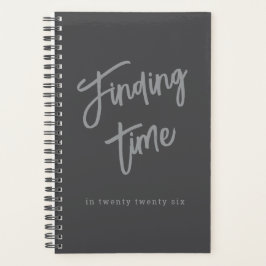 Agenda Tipografía de guión gris negrita personalizada
