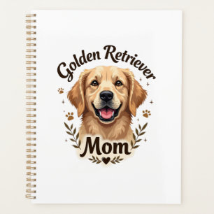 Agenda Tipografía de mamá amante de los perros Retriever