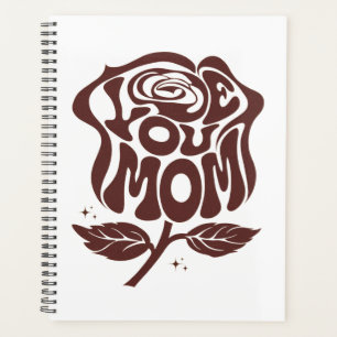 Agenda Tipografía de Rosa Ama a Mamá