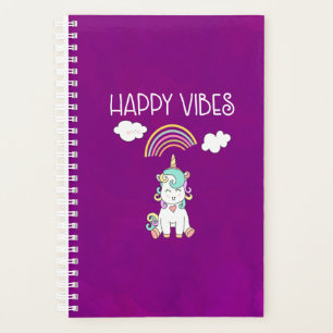 Agenda Tipografía de vibraciones felices sonrientes unico