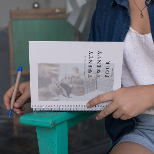 Agenda Tipografía fotográfica mínima AÑO
