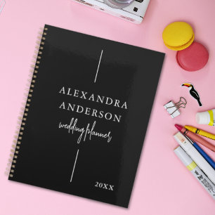 Agenda Tipografía moderna Elegante minimalista en blanco 
