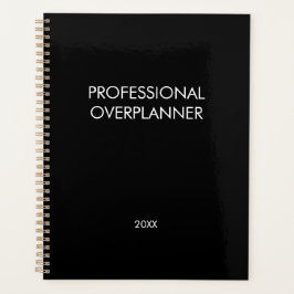 Agenda Tipografía Negra Profesional Simple Moderna