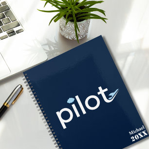 Agenda Tipografía 'Piloto' Genial Avión y Foto, Personali