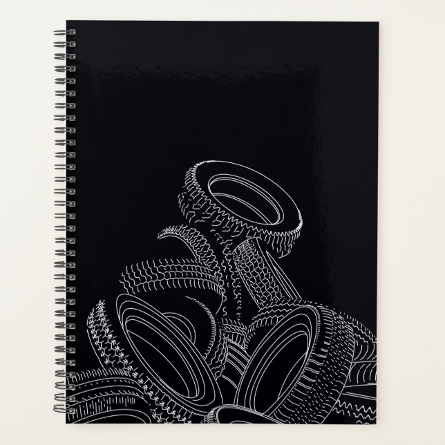Agenda Tires Planner Calendar Notebook (Anverso)