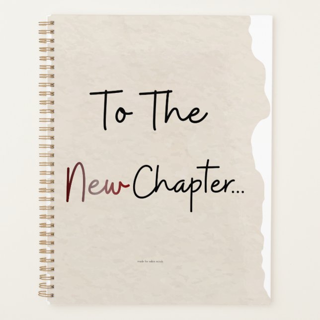 Agenda To The New Chapter Planner Cover (Anverso)