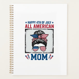 Agenda Toda Mamá Americana Diseño de Camiseta Vintage 4 d