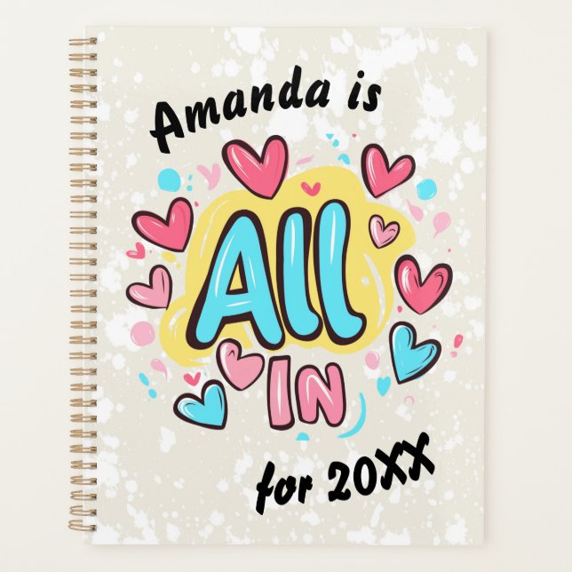 Agenda "Todo en" estilo graffiti (Anverso)