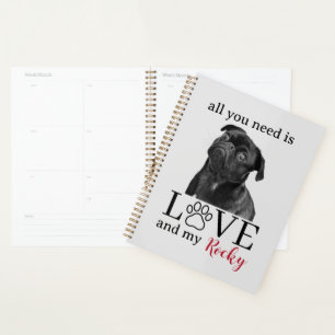 Agenda Todo lo que necesitas es amor y mi perro – Nombre