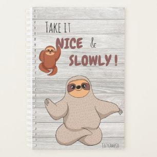 Agenda ¡Tómalo bien y lentamente! - Sloth Planner