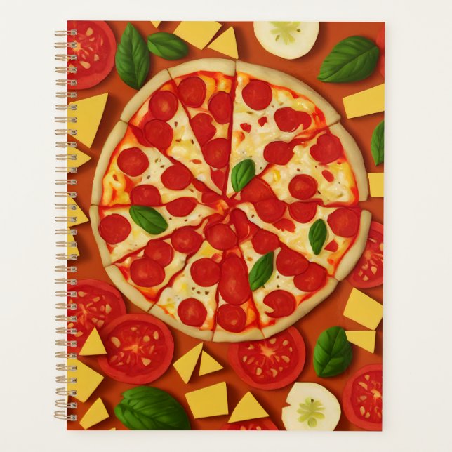 Agenda Tomate de alimentos frescos abstractos de queso te (Anverso)