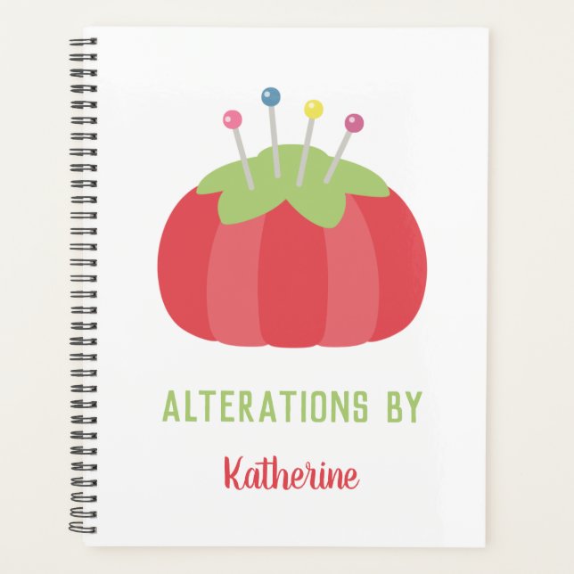 Agenda Tomate Pincushion Cute Scoser a mano (Anverso)