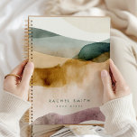 Agenda Tono de la Tierra Resumen Estética Beige Personali<br><div class="desc">Este es un bloc de notas personalizado con fondo de color de agua en tonos tierra. // Para ver los artículos coincidentes, por favor visite la colección "NOTEBOOKS PLANNERS" en la tienda By Nicole Designs Zazzle. * Si te gusta este diseño pero no lo ves disponible para algo que estás...</div>