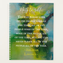 Agenda Tonos amarillos azules verdes