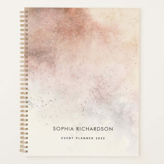 Agenda Tonos naturales simples de la Tierra Auburn (Anverso)