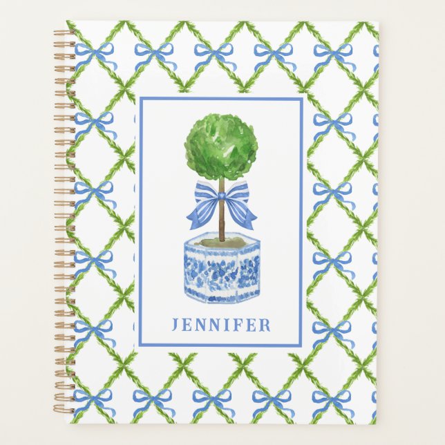 Agenda Topiary Chinoiserie Grandmillennial | Personalizad (Anverso)