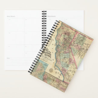 Agenda Topográfico Railroad and County Map, California
