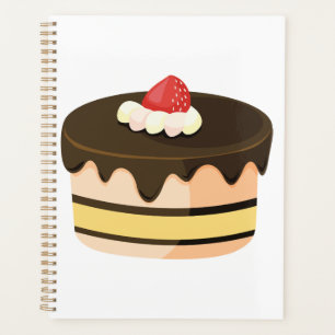 Agenda Torta de chocolate con goteo de fresa