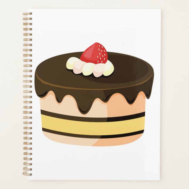 Agenda Torta de chocolate con goteo de fresa (Anverso)