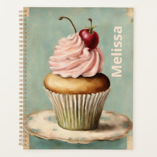 Agenda Torta rosada de algodón de campo francés vintage