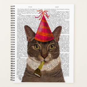 Agenda Tortoiseshell Cat con Gorra Fiesta
