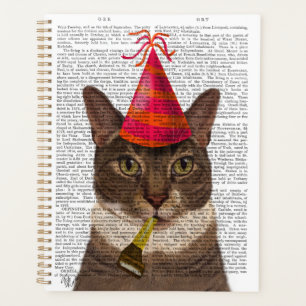 Agenda Tortoiseshell Cat con Gorra Fiesta