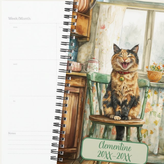 Agenda Tortoiseshell Cat Undated Appointment Book Diary (Subido por el creador)