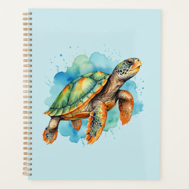 Agenda Tortuga de pintura suave (Anverso)