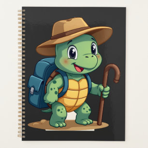 Agenda Tortuga Divertida Gráfica de Senderismo Camping Am