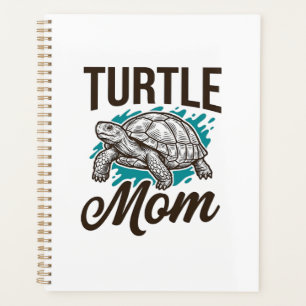 Agenda Tortuga Mamá Diseño Vectorial de Grabado Vintage_1