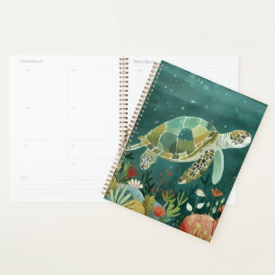 Agenda Tortuga marina serena: Oasis submarino