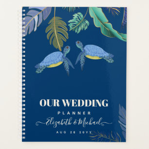 Agenda Tortugas marinas Boda amarillo azul