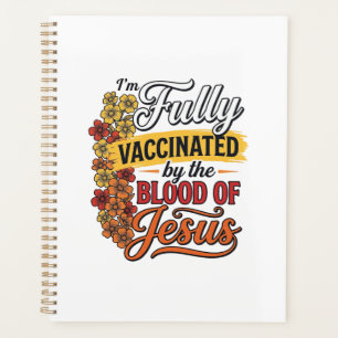 Agenda Totalmente vacunado por la sangre de Jesús Diseño