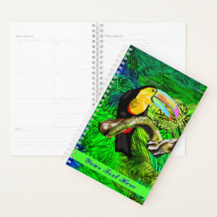 Agenda Toucan Bird Planner - Su texto - Nombre