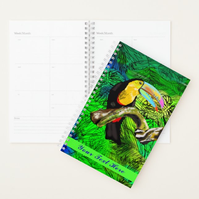 Agenda Toucan Bird Planner - Su texto - Nombre (Demostración)