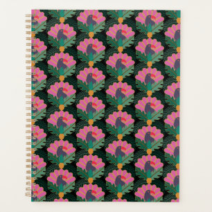 Agenda Toucanes y piñas tropicales Art Deco